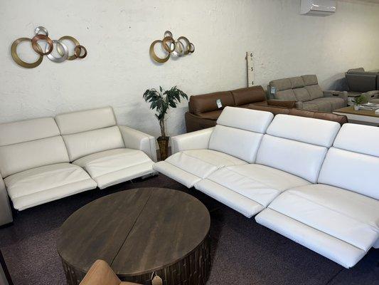 100% real leather sofa with 3 power recliners- Jenneth $1,699