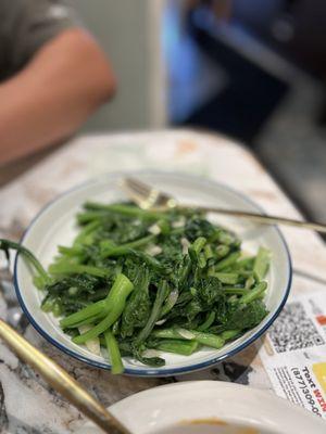 Stir-Fried Seasonal Greens with Garlic