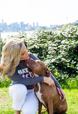 Our Furless Pack Leader, Tamara, and her sweet pup, Copper!