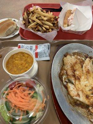 Haddock dinner & lobster roll