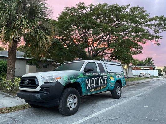 See one of our branded trucks around town? Take it as a sign to call and schedule pest control in Miami today!