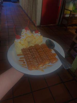 Churros with Ice cream