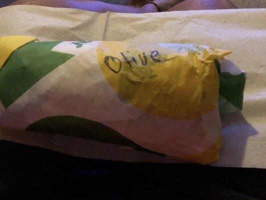 Never had them mark the sandwich before. Nice customer service touch