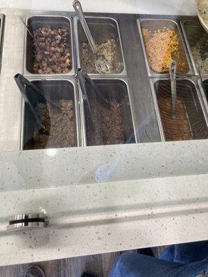 Burrito toppings