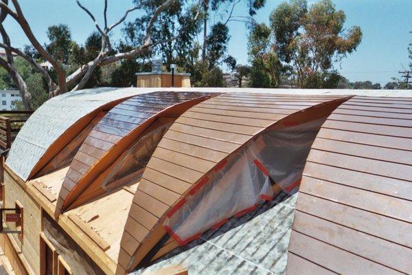 Horizontal Copper Roof