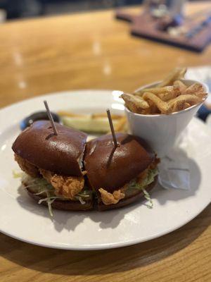 Buttermilk fried chicken sandwich