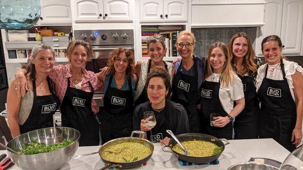 Our in-person classes are happening again - this time at your place. We bring the chefs, the ingredients, and the fun to you.