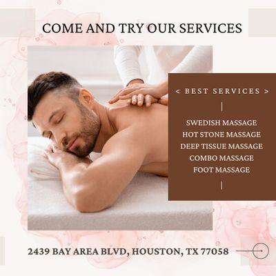 Come and try our services