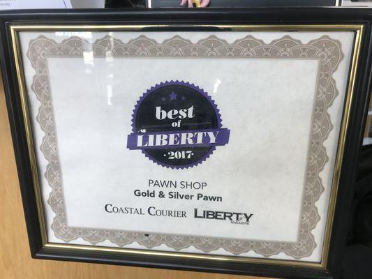 Voted "Best of Liberty" for the past 10 years in a row!