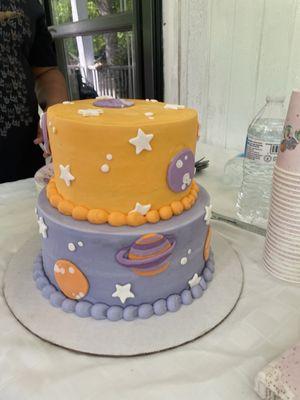 Beautiful space cake