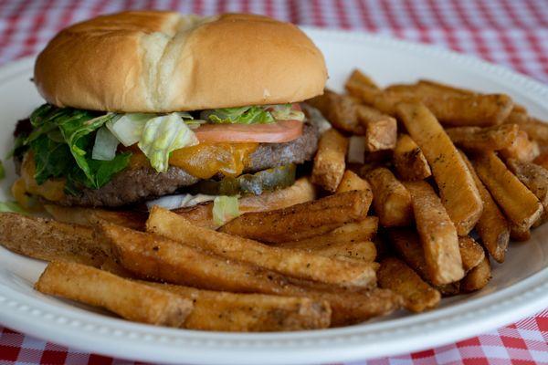 Burger and Fries