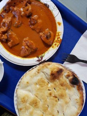 Chicken Tikka Masala with Naan bread