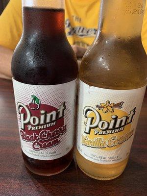 Black Cherry and Vanilla Cream sodas