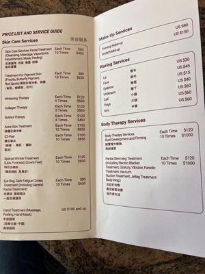 Services and fees