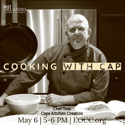 We are Cooking with Cap LIVE with Chef Tom with Cap's Kitchen Creation