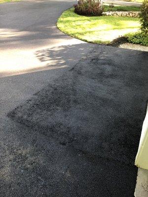 Example of shoddy work. New driveway?  Not.