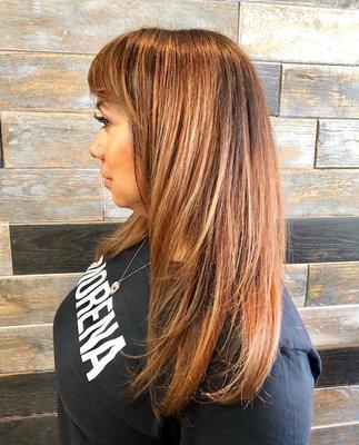 Color and haircut by Rachel