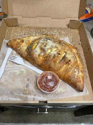 14" calzone - tastes amazing!