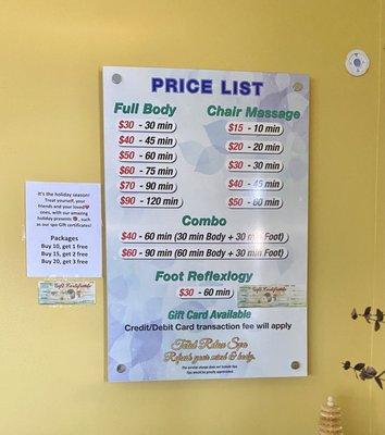 Prices as of July 2021