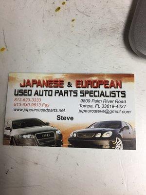 Japanese & European Used Auto Parts Specialist