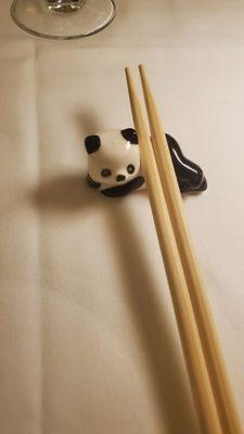 Cute little panda chopstick holder