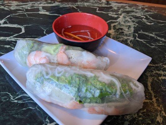 Shrimp fresh spring rolls