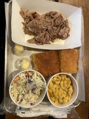 Friday Special: Pull Pork, side, & cornbread.