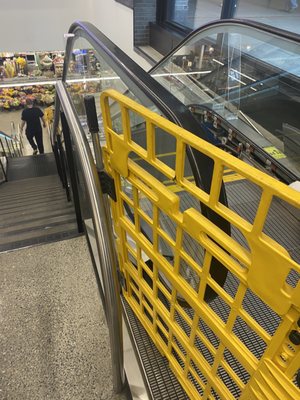 broken escalator