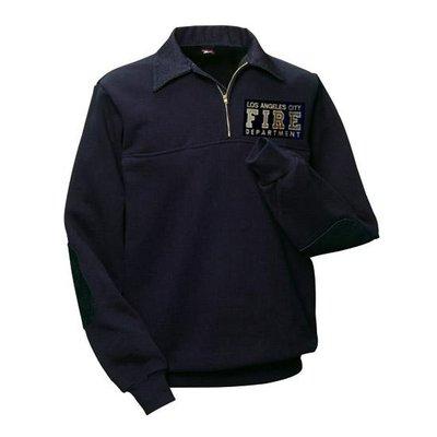 New York Style Denim collar Job shirt. Get it with your name and patches. www.fireattire.com