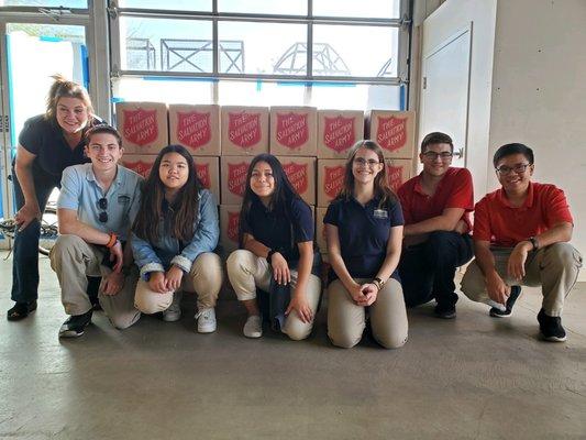 HS students serve local charities.