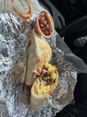 Breakfast Burrito-Bacon