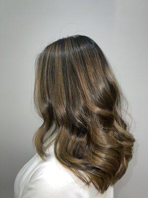 Warm balayage done by Allette!