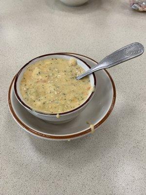 Cheddar broccoli soup