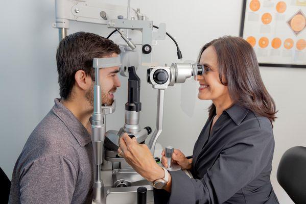 Dr. Villa eye exam