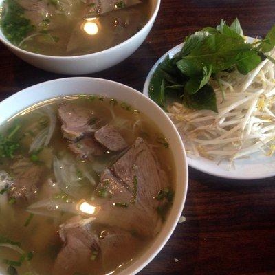 Beef Pho Noodles delicious must try, add fried chili garlic makes it more tasty