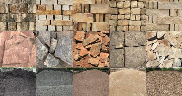 We carry a wide variety of soil, gravel and rocks