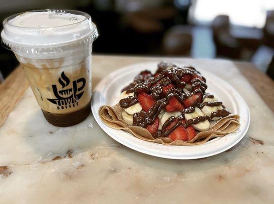 Crepe and cold brew