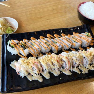 New York Roll and Spicy Crab Roll