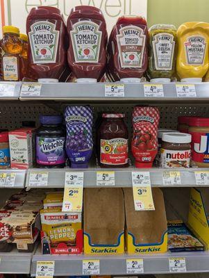 Strawberry jam seems to be more expensive than grape jam.