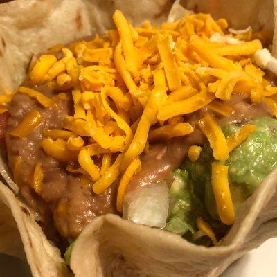 Bean taco salad