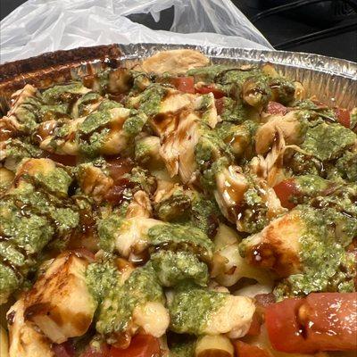 Cheesy chicken pesto