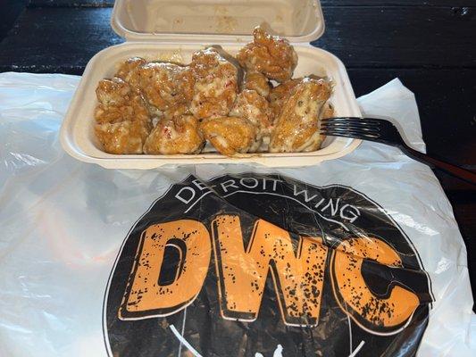 Garlic park wings at DWC