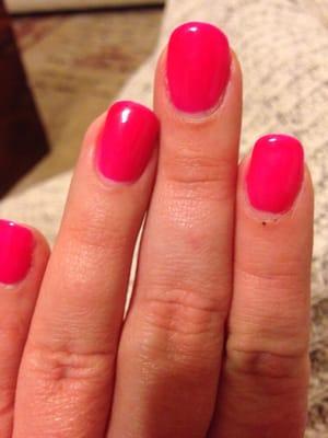 Shellac manicure - 1 week in.