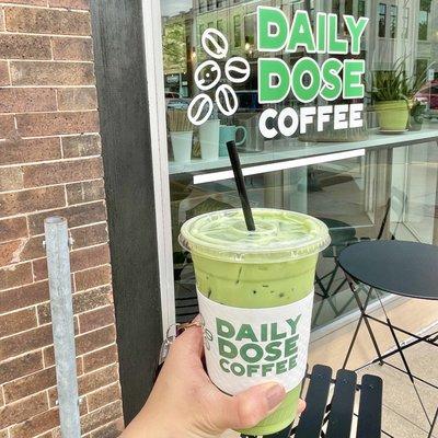 Iced Matcha Latte with Vanilla