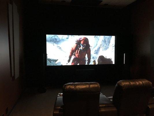 Dedicated theater room