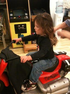 My son Rocco his first hair cut ever Jackie is amazing