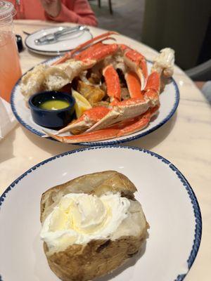 1 pound of steamed crab