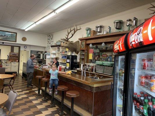 Soda Fountain counter at Chugwater