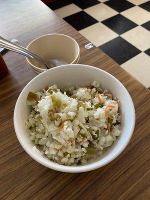 Cole Slaw (vinegar based)