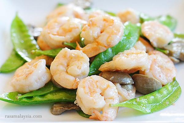 Steamed Shrimp w. Mixed Vegetables